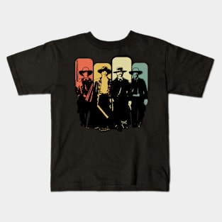 Retro Doc Holiday And The Gangs Kids T-Shirt